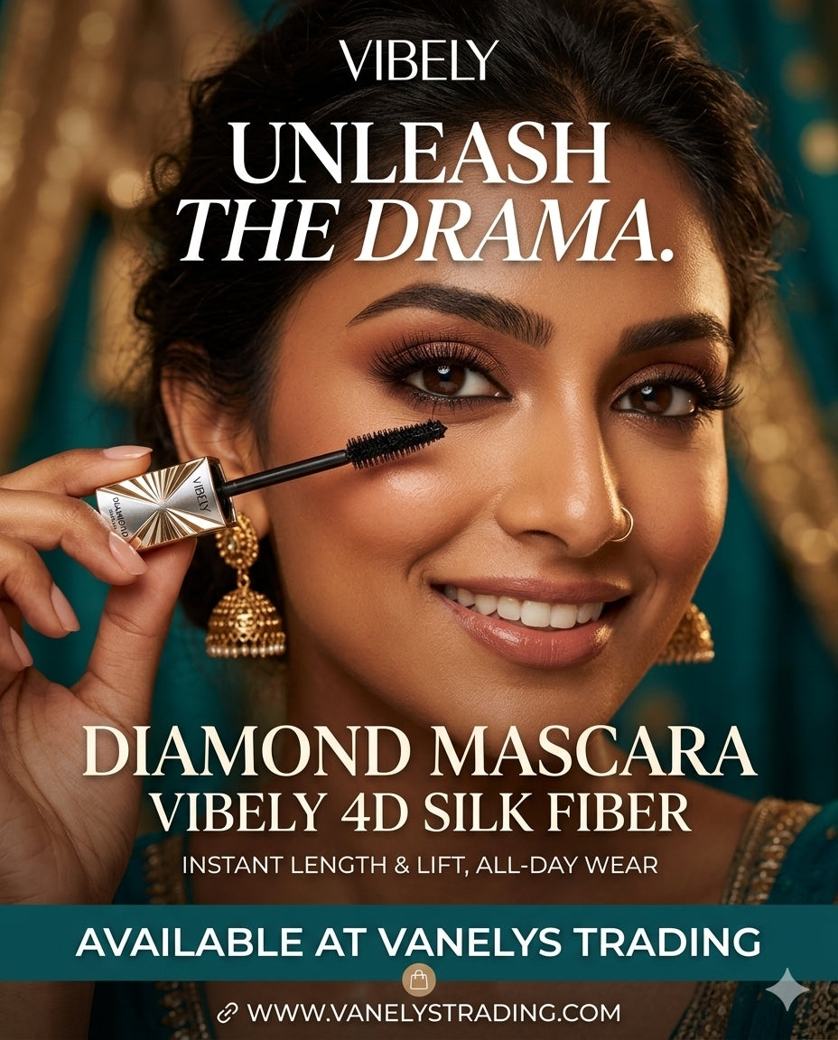 Vibely Diamond 4D Mascara – Lengthening, Volumizing & Waterproof